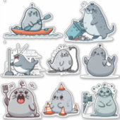 Neil The Seal 1 Sticker (Voorkant)