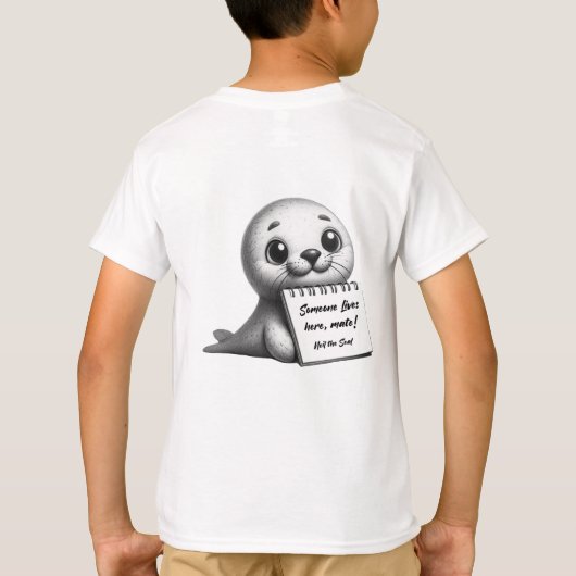 Neil the Seal, Tasmaanse virale sensatie T-shirt (Achterkant)