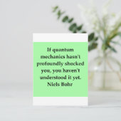 neils beide quotes briefkaart (Staand voorkant)