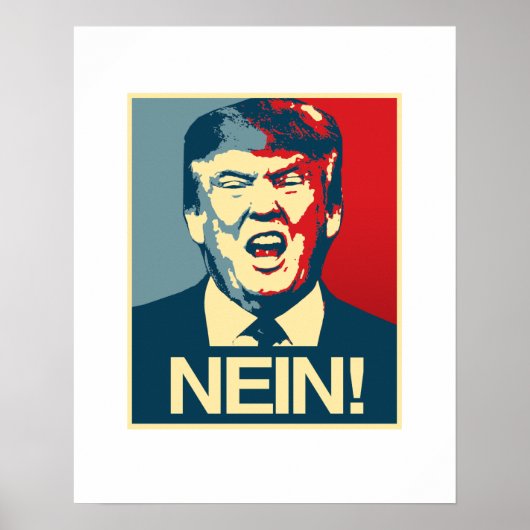 NEIN - Anti-Trump Poster - Anti-Trump - (Devant)