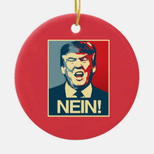 NEIN - Anti-Trump Poster - Anti-Trump - Keramisch Ornament