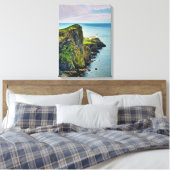 Neist Point Vuurtoren Canvas Print - Isle of Skye (Insitu (Slaapkamer))