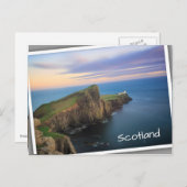 Neist point vuurtoren op Skye bij zonsondergang Briefkaart (Voorkant / Achterkant)