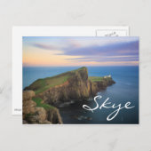 Neist point vuurtoren op Skye bij zonsondergang Briefkaart (Voorkant / Achterkant)