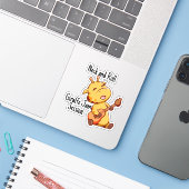 Nek en Roll - Giraffe Jam Session Sticker (Laptop met iPhone)