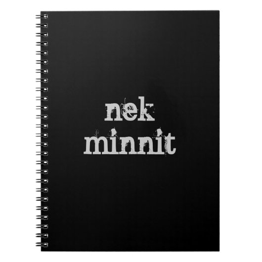 Nek Minnit Notitieboek (Voorkant)