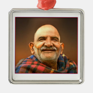 Nekaroli baba metalen ornament