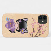 Neko Kokeshi Doll - Kat Ears Geisha Girl Case-Mate iPhone Case (Achterkant (horizontaal))