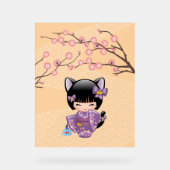Neko Kokeshi Poupée - Cat Ears Geisha Girl (Recto)