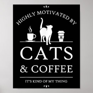 Neko Latte Katten & Kamp; Koffie Motivatie, Uni-vo Poster