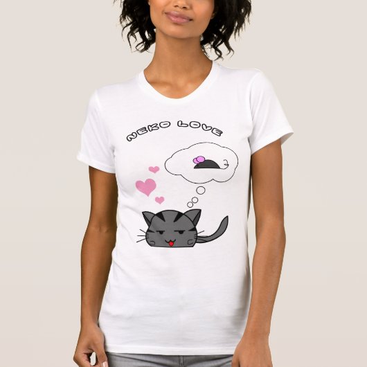 neko love t-shirt (Voorkant)