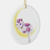 Neko Moon Keramisch Ornament (Rechts)