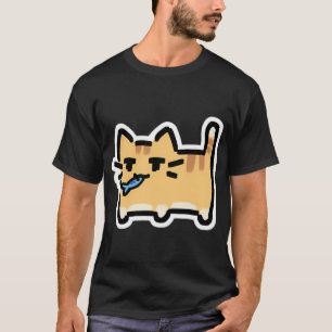 Neko - Oranje Tabby Met Vis T-shirt