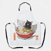 Neko Ramen cat Schort (Voorkant)