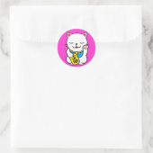 Neko Ronde Sticker (Tas)