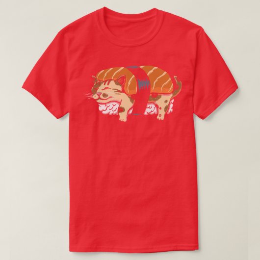 Neko Sushi T-shirt (Design voorkant)