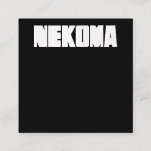 Neko Volleybal Praktijk Anime Manga Cosplay Vierkante Visitekaartje