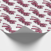 Nele faded pink papier cadeau personnalisé (Coin)