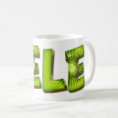 Nele Name Kiwi Style Tasse Teetasse Café (Devant droit)
