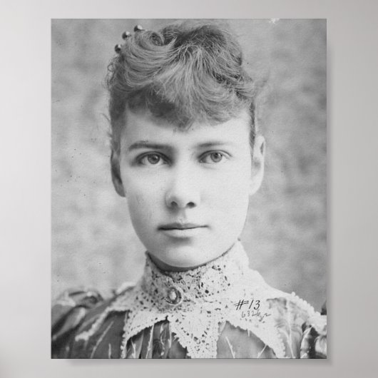 Nellie Bly - Early American Journalist - Afdruk Poster (Voorkant)