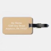 Nellie Bly Pop Art Portret Bagagelabel (Achterkant horizontaal)