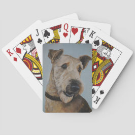 Nellie de Airedale Dog Art-speelkaarten Pokerkaarten
