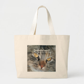 Nellie overweldigd grote tote bag