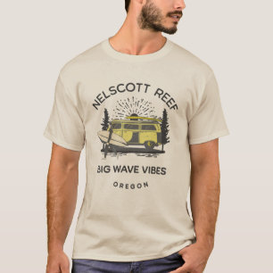 Nelscott Reef Oregon - Big Wave Vibes surfen T-shirt