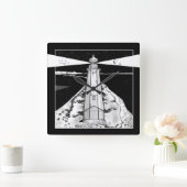 Nelson Boulder Bank Vierkante Klok (Huis)