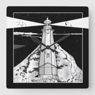 Nelson Boulder Bank Vierkante Klok