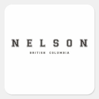 Nelson British Columbia Vierkante Sticker