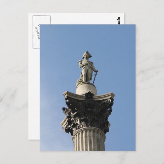 Nelson' Column Briefkaart (Voorkant / Achterkant)
