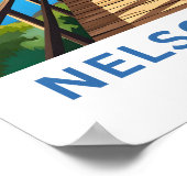 Nelson Lake Nieuw-Zeeland Reisposter Poster (Hoek)