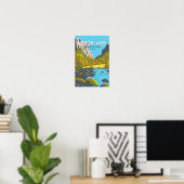 Nelson Lakes National Park New Zealand  Poster (Thuiskantoor)