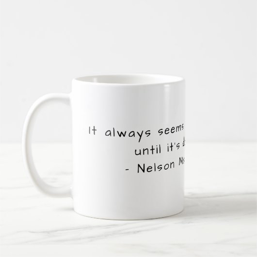 Nelson Mandela - Impossible Koffiemok (Links)