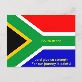Nelson mandela Zuid-africa vlag Briefkaart