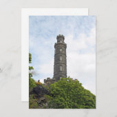 Nelson Monument, carte d'Édimbourg (Devant / Derrière)
