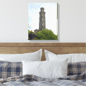 Nelson Monument (Edinburgh) Canvas Afdruk (Insitu (Slaapkamer))