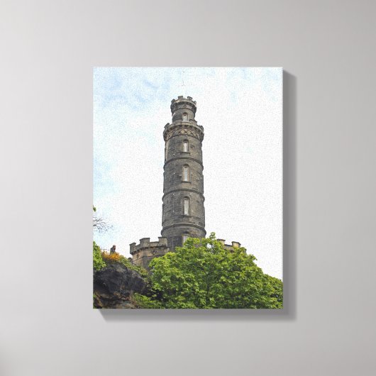 Nelson Monument (Edinburgh) Canvas Afdruk (Voorkant)
