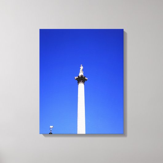 Nelson's Column London Canvas Afdruk (Voorkant)