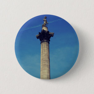 Nelsons Column London Ronde Button 5,7 Cm