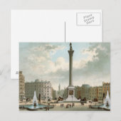 Nelson's Column, Trafalgar Square, Londen Briefkaart (Voorkant / Achterkant)