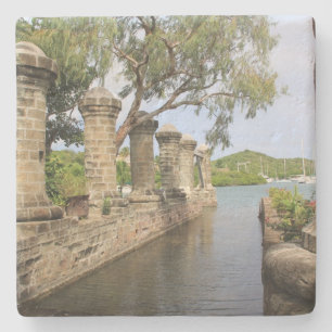 Nelson's Dockyard Antigua vierkante coaster Stenen Onderzetter