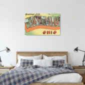 Nelsonville, Ohio - Grote Letter-scènes Canvas Afdruk (Insitu (Slaapkamer))