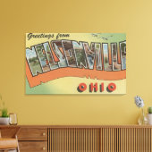 Nelsonville, Ohio - Grote Letter-scènes Canvas Afdruk (Insitu (Woonkamer))