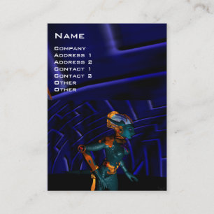 NEMES/cybernetica, mechanische ingenieur, blauw Visitekaartje
