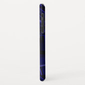 NEMES/HYPER ANDROID, Blue Science Fiction Monogram Case-Mate iPhone Case (Achterkant/links)