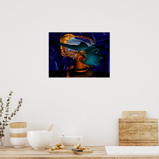 NEMES/HYPER ANDROID PORTRAIT, Science Fiction Poster (Keuken)