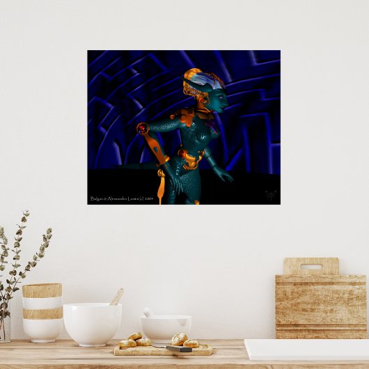 NEMES/HYPER ANDROID, science fition Poster (Keuken)