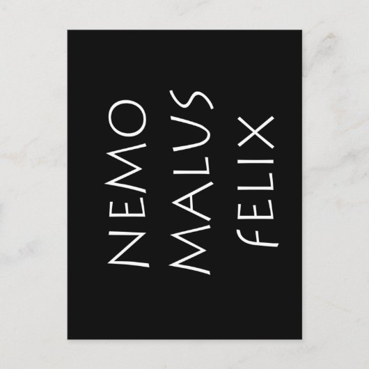 Nemo malus felix briefkaart (Voorkant)